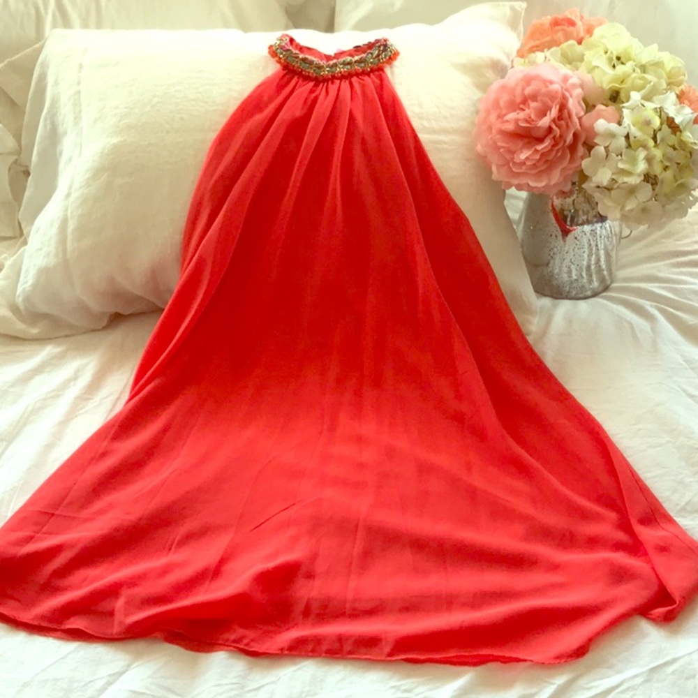 Dainty Choral mini Beach Dress